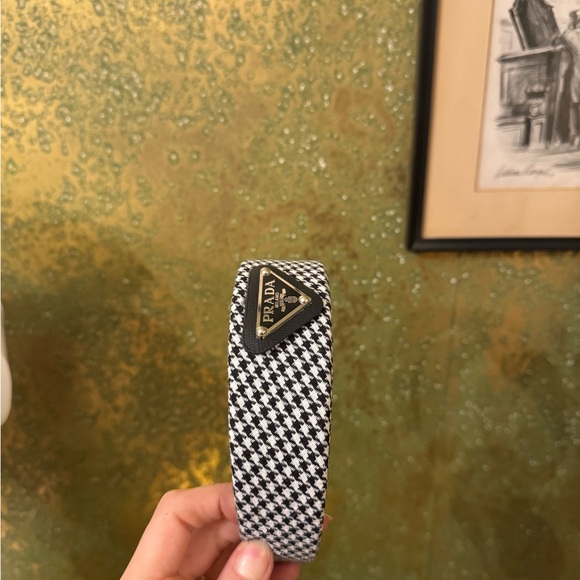 Prada Houndstooth Candle Holder in Black and White main image 11